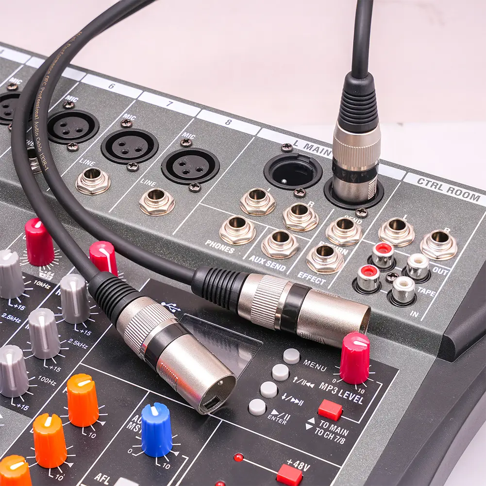 3 Pin XLR Female To Dual XLR Male Cable Noise Reduction XLR Female To Dual XLR Male Cable for Amplifier Mic Speaker Accessories