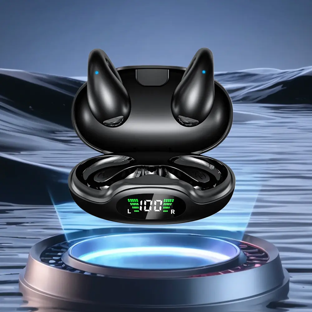 AI Translation Real-Time Earbuds 144 Language Digital Display with Charging Case Translation Device for Travel Business Learning