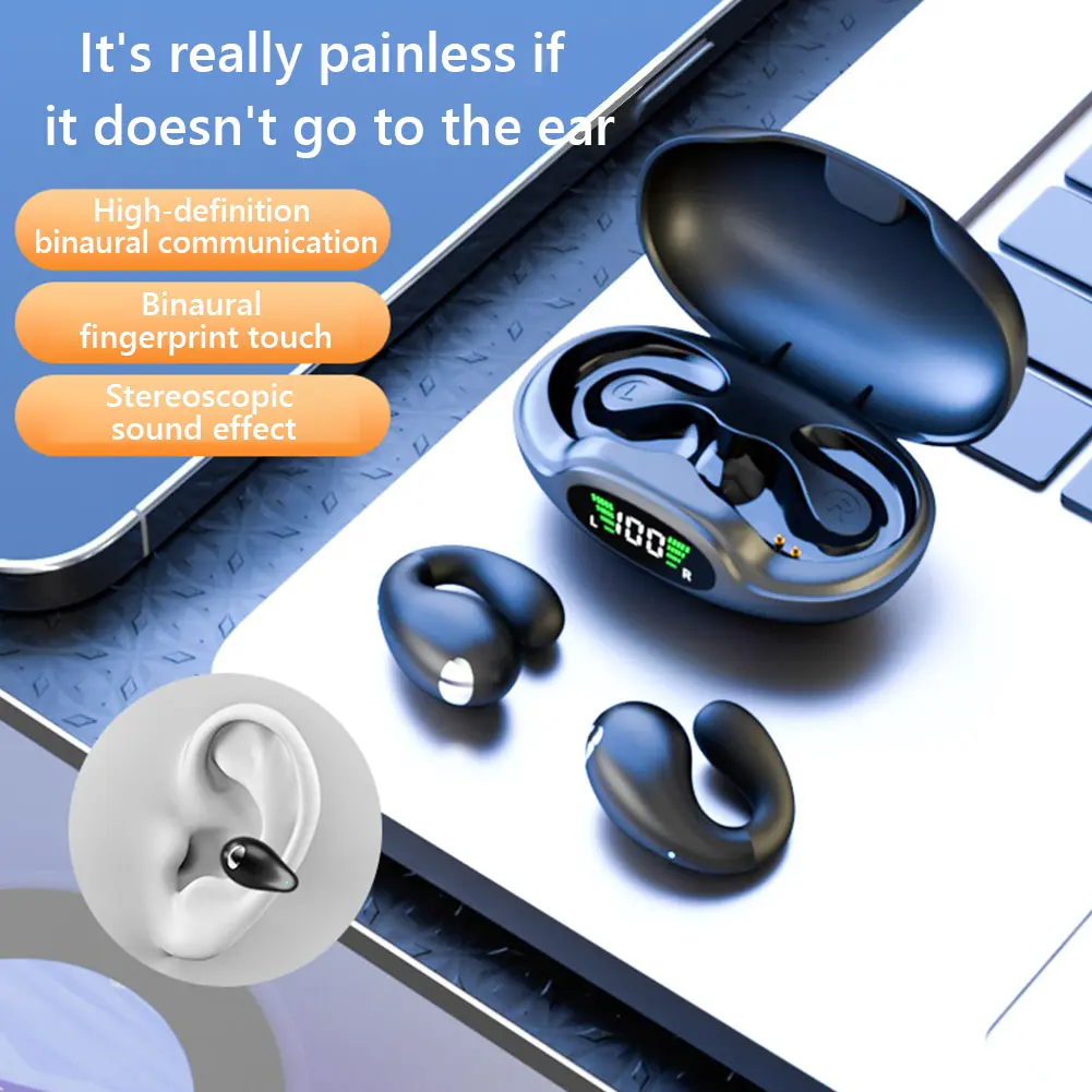 AI Translation Real-Time Earbuds 144 Language Digital Display with Charging Case Translation Device for Travel Business Learning