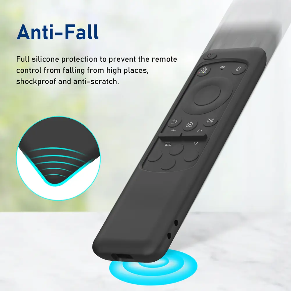 Remote Control Cover Protector Shockproof Remote Control Covers Anti-Slip with Lanyard for Samsung BN59-01432A 01432B
