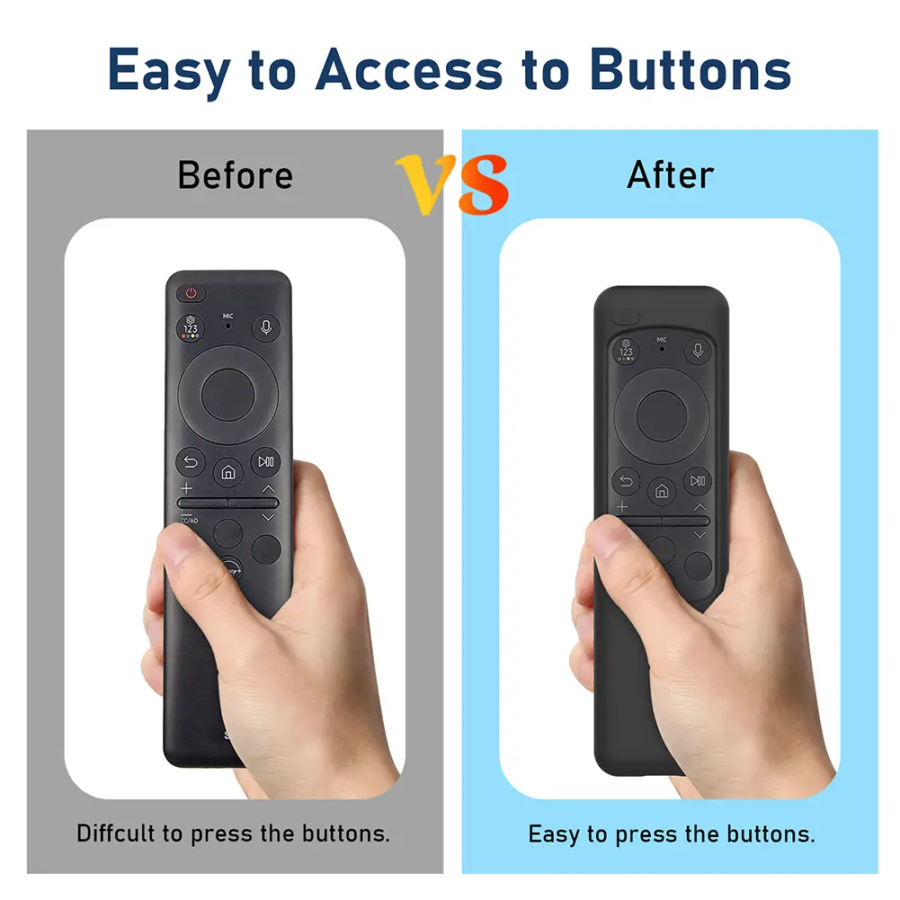 Remote Control Cover Protector Shockproof Remote Control Covers Anti-Slip with Lanyard for Samsung BN59-01432A 01432B