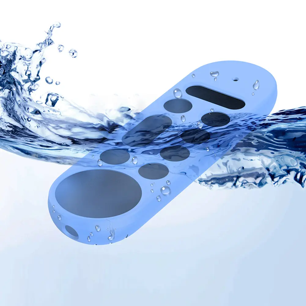 Silicone Remote Case with Lanyard TV Remote Control Case Remote Protective Case Remote Cover for Google TV Streamer 4K Remote