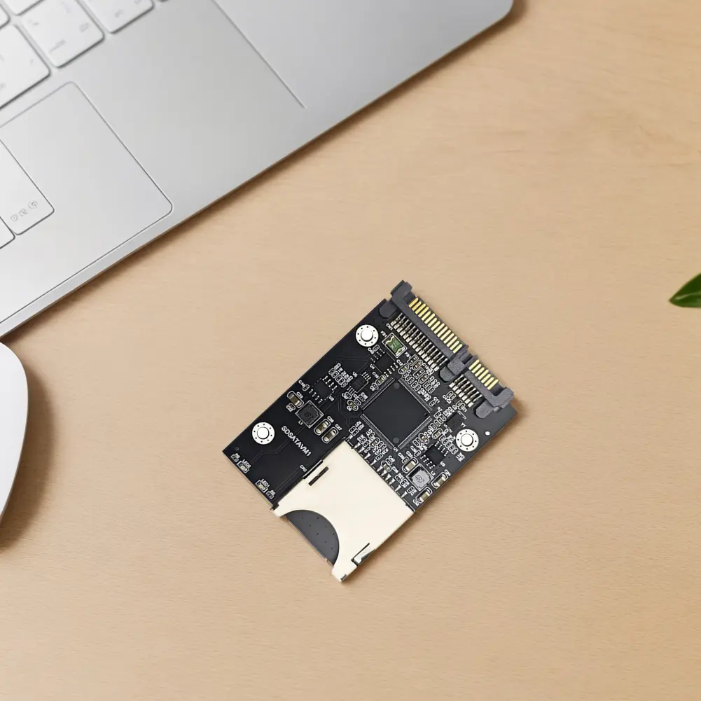 SD Memory Card To SATA SDD Card Adapter Converter with Enclosure Case Convertor Adapter Card