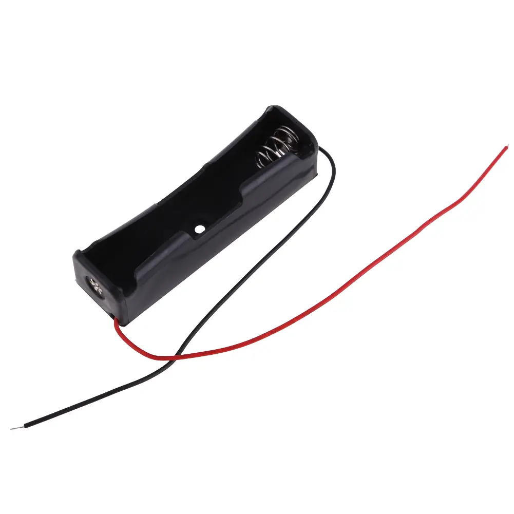 Brand New 10 Pcs 18650 Battery 3.6~4.2V Clip Holder Box Case Black