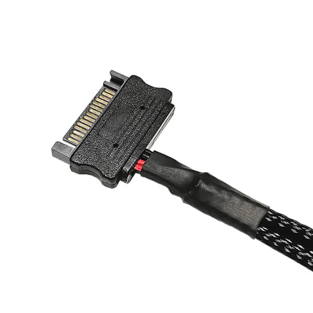 Splitter Adapter Converter Supply Cable Cord PC Fan Splitter Power Cable SATA to 4Pin Cooler Cooling Fan Extension Power