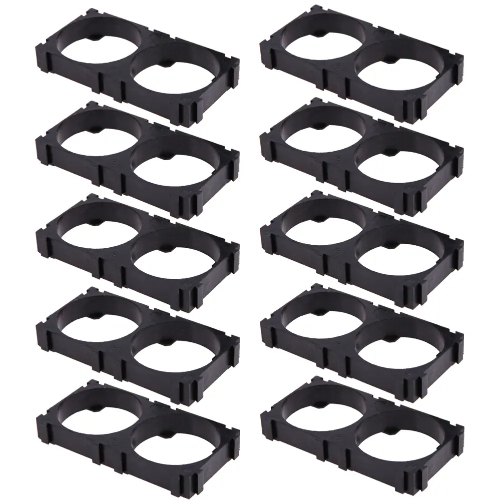 10pcs/lot Battery Holder Bracket Shockproof 2X Cell 32650 Plastic Brackets Safety Good Flexibility for 32650 Lithium Batteries
