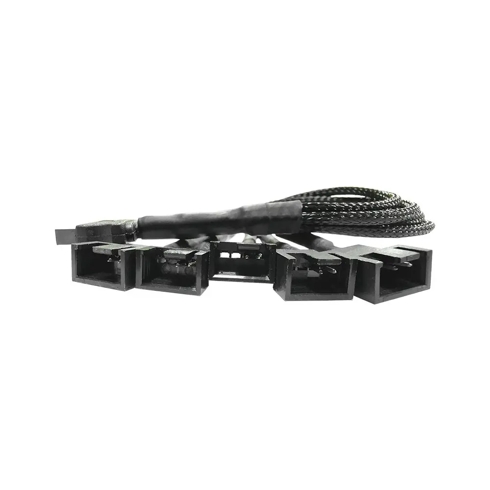 Splitter Adapter Converter Supply Cable Cord PC Fan Splitter Power Cable SATA to 4Pin Cooler Cooling Fan Extension Power