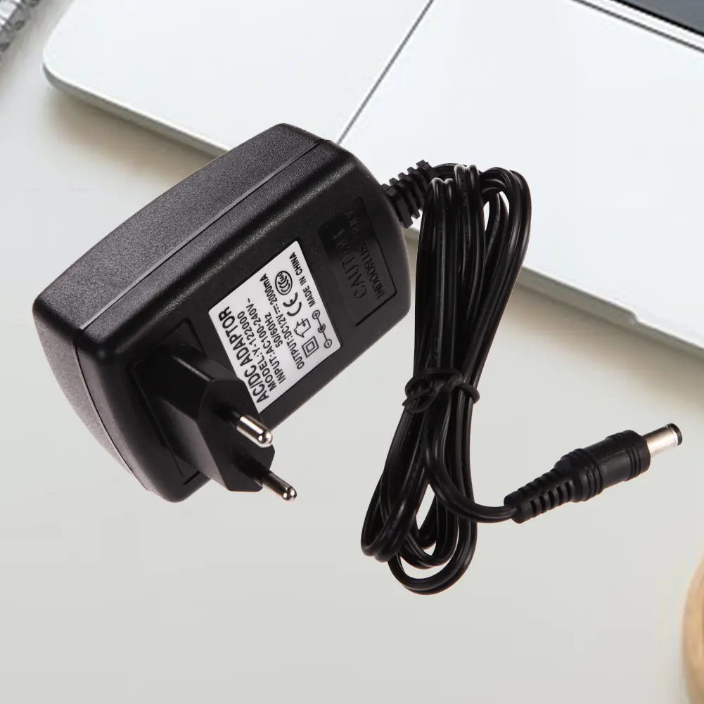 Power Adapter Input AC 100-240V 50-60Hz and Output DC 12V 2A Supply Charger Universal Adapter Converter Plug EU Plug