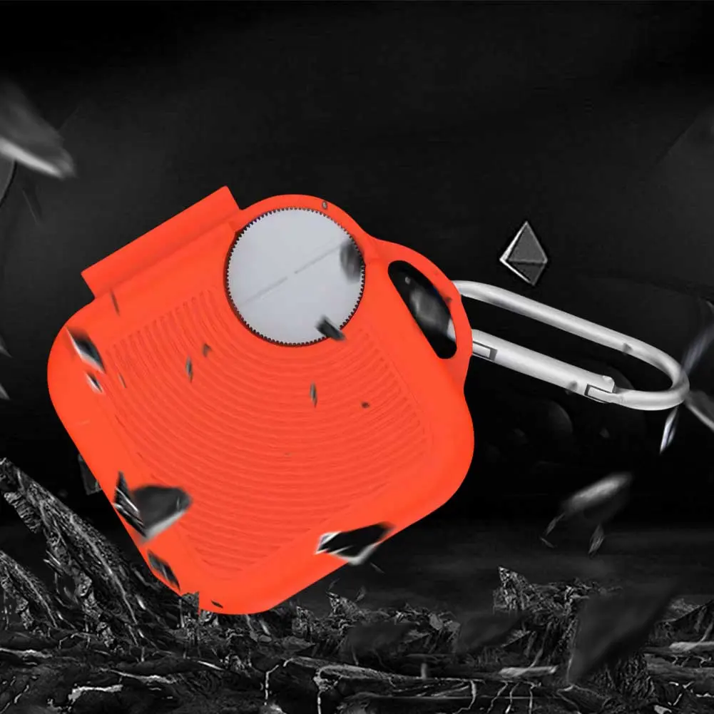 Silicone Protective Earbuds Case with Carabiner Protective Cover Shockproof Protector Cover Sleeve for CMF by Nothing Buds Pro 2