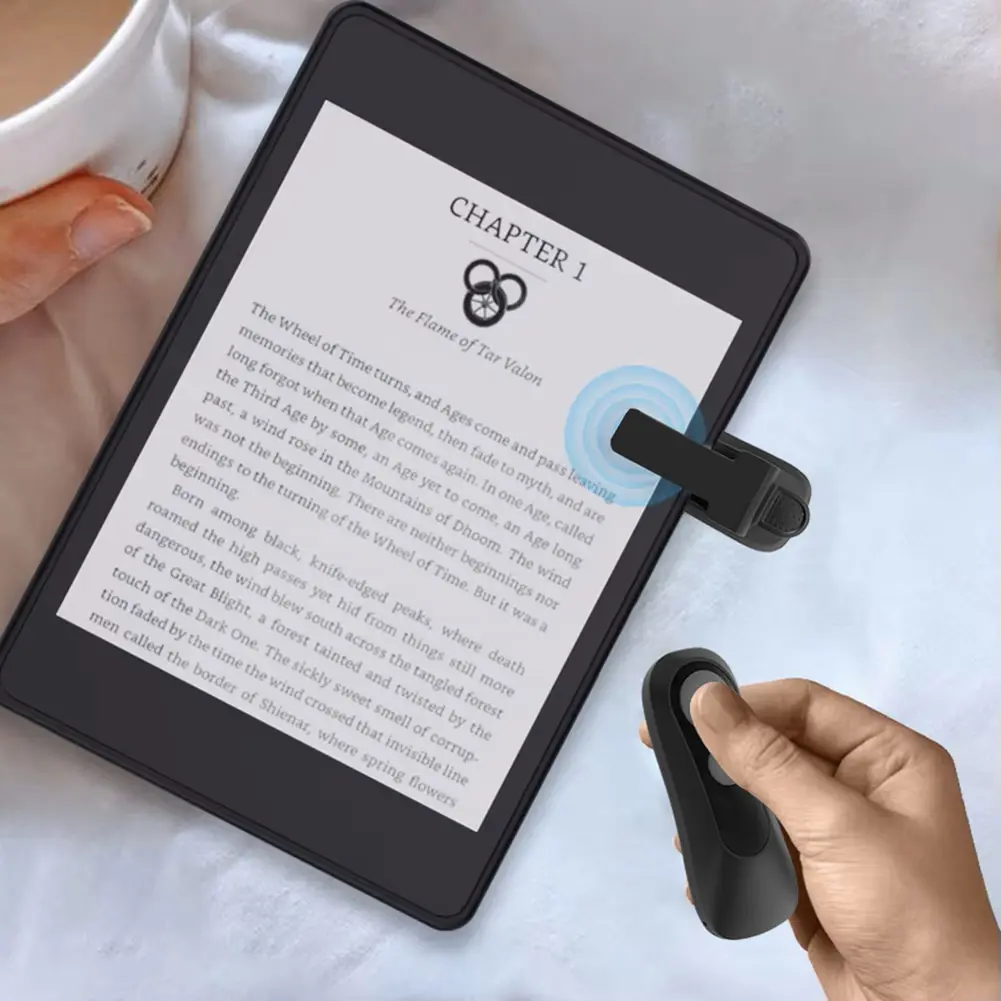 RF Remote Control Page Turner Clicker Page Turner Remote Page Turner for Kindle Paperwhite Oasis EReaders Kobo