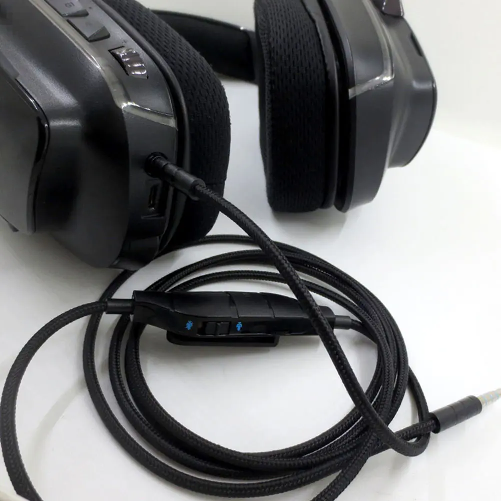 1.5m Headphone Audio Cable Replacement Music Cord Line Replacement Headphone Cable Audio Cord Line for Logitech G633 G635