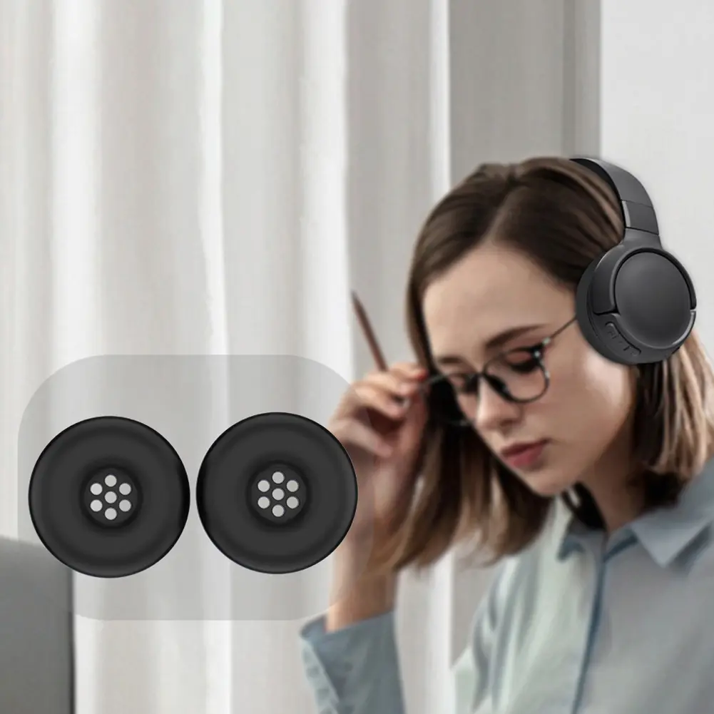 Silicone Earpad Covers Case Anti-Scratch Protective Earpad Covers Soft Ear Cushions Cover for JBL Tune 520BT Headphones