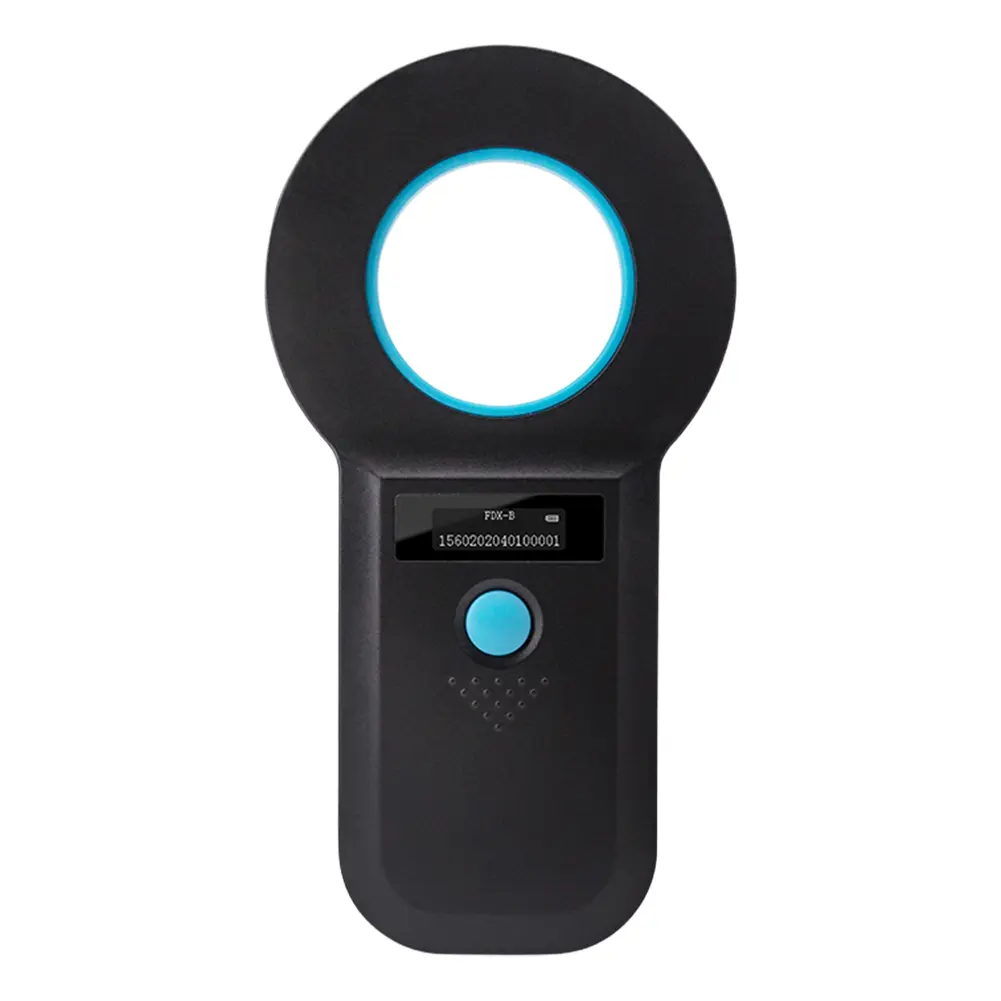 Handheld Animal RFID EMID Reader Rechargeable EMID FDX-B(ISO11784/85) Pet Chip ID Scanner Pet Tag Scanner for Cat Dog Pet Animal