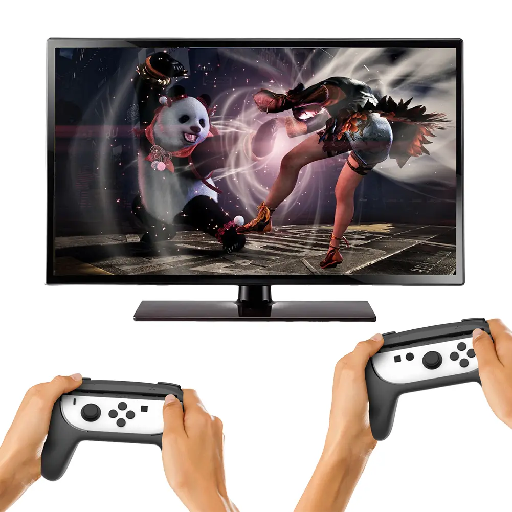 2 PCS Hand Grips for Switch 2 For Joycon Left+Right Bracket Holder Ergonomic Game Handle Hand Grip Case for Switch 2 Controllers