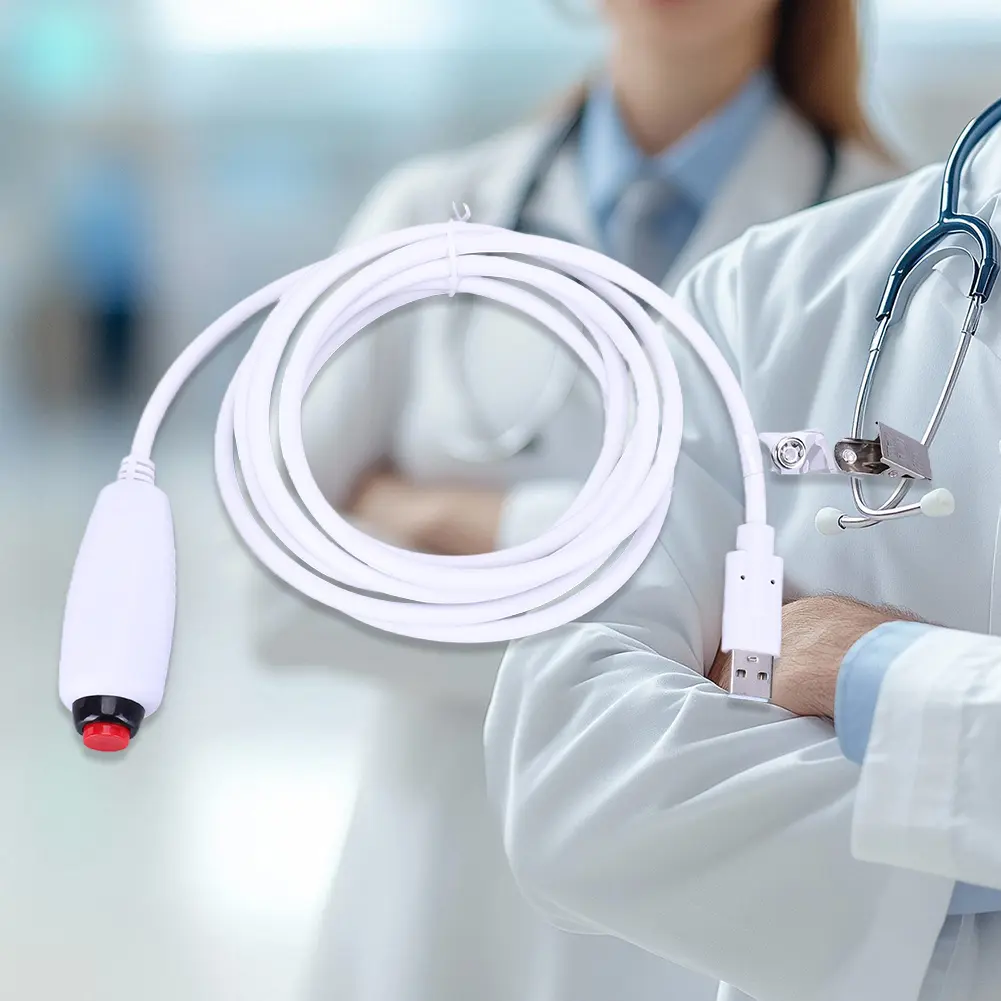 Nurse Station Call Cable Universal Nurse Call Button Switch Line 2/3m Emergency Call Replacement Cable Waterproof for Patients