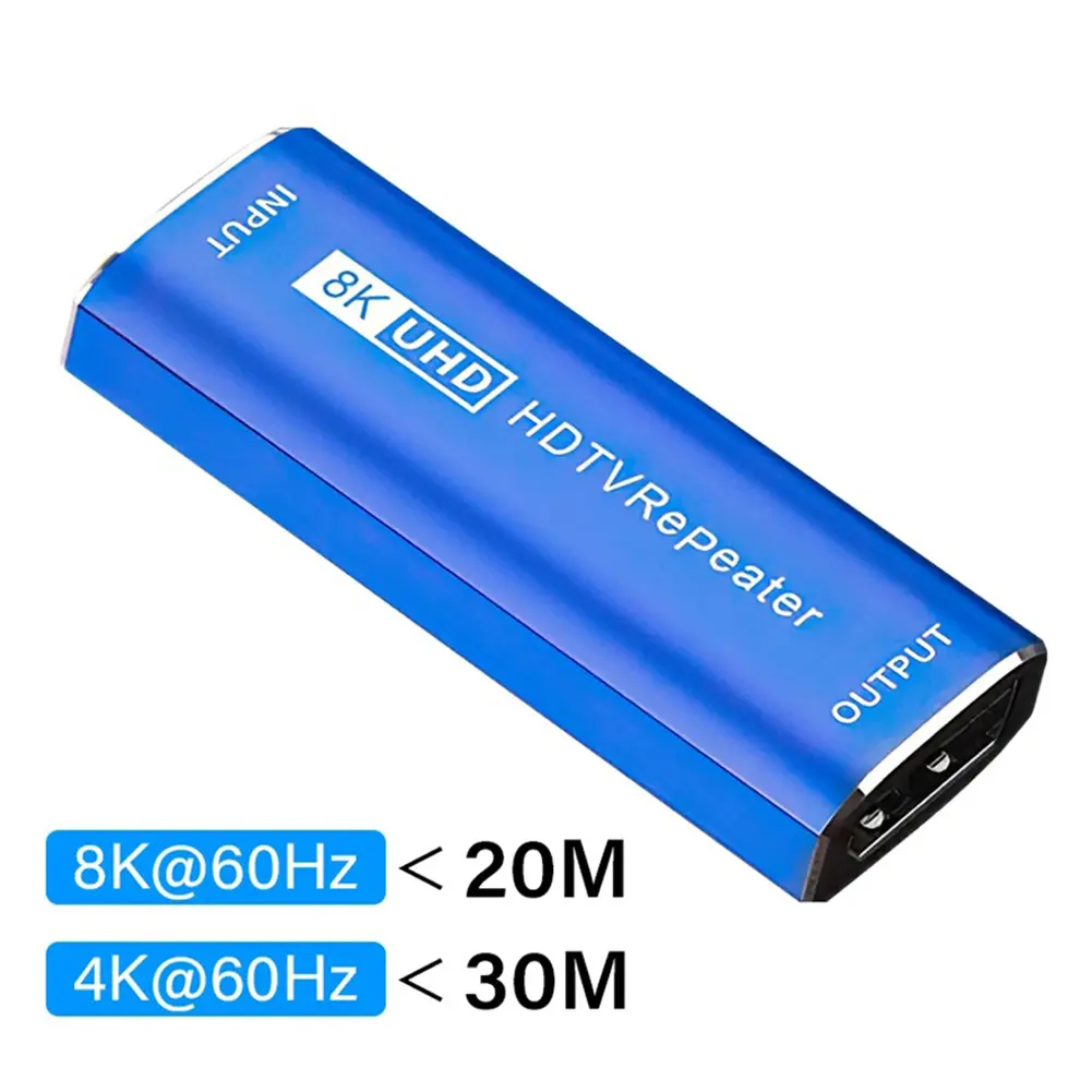 8K HDMI-Compatible Repeater HDMI-Compatible 2.1 Cable Extender 3D 30M 4K 60Hz HDMI-Compatible Signal Booster Female To Female