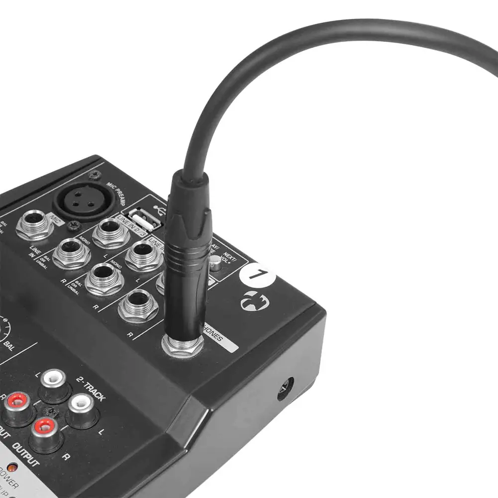 Balanced Signal Interconnect Cable XLR To Quarter Inch Patch Cable 6.5 Mm 1/4 Inch To XLR Balanced Speaker Mic Cable for Mixer
