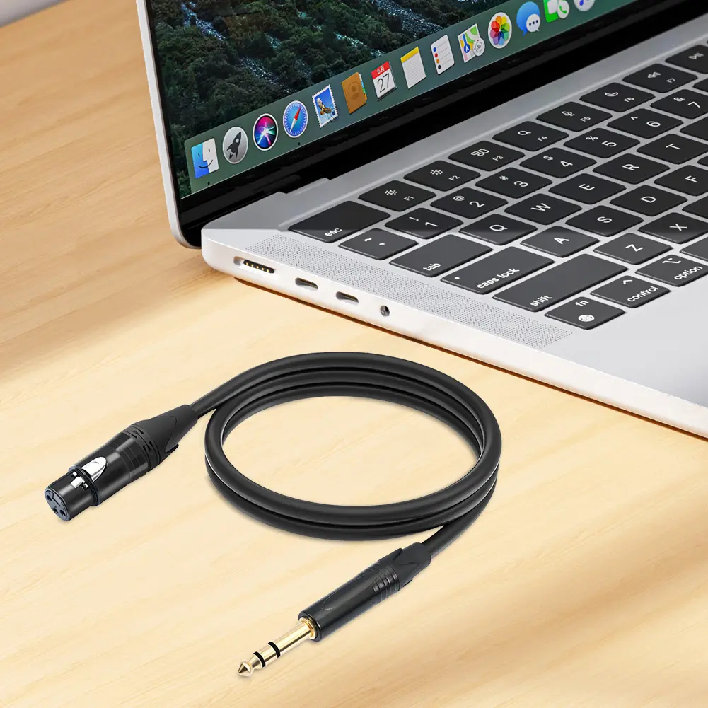Balanced Signal Interconnect Cable XLR To Quarter Inch Patch Cable 6.5 Mm 1/4 Inch To XLR Balanced Speaker Mic Cable for Mixer