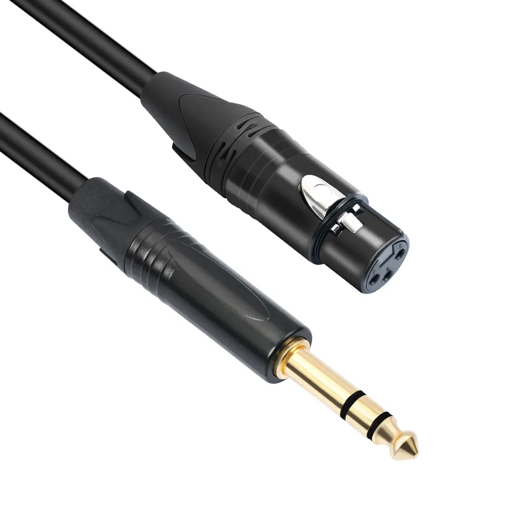 Balanced Signal Interconnect Cable XLR To Quarter Inch Patch Cable 6.5 Mm 1/4 Inch To XLR Balanced Speaker Mic Cable for Mixer
