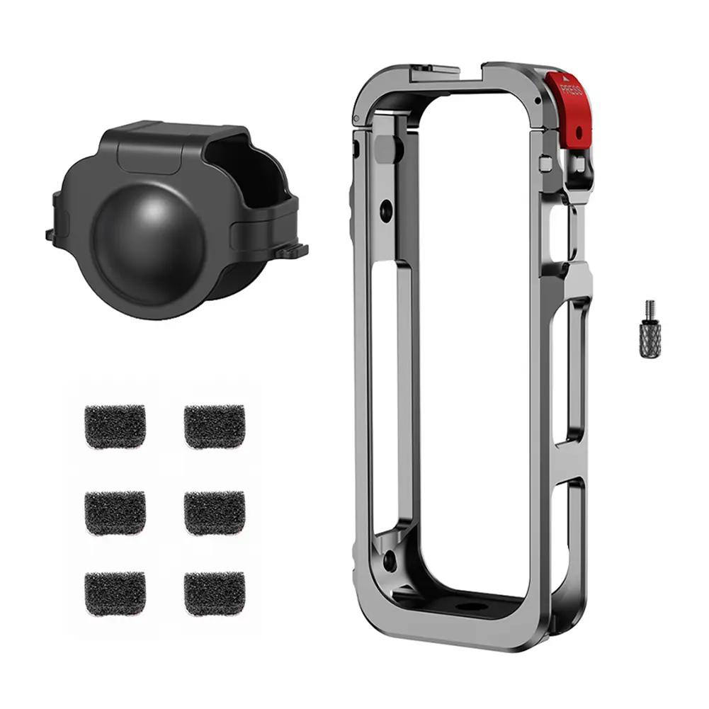 Aluminum Alloy Protective Case Camera All-round Protection Cover Anti-scrach Silicone Protective Cover Anti-drop for Insta360 X5