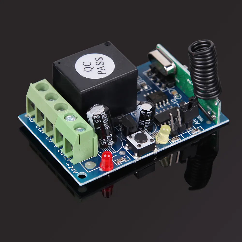 433MHz DC12V 1 Channel Learning Code Wireless Remote Control Relay Module Relay Board Remote Control Switchs