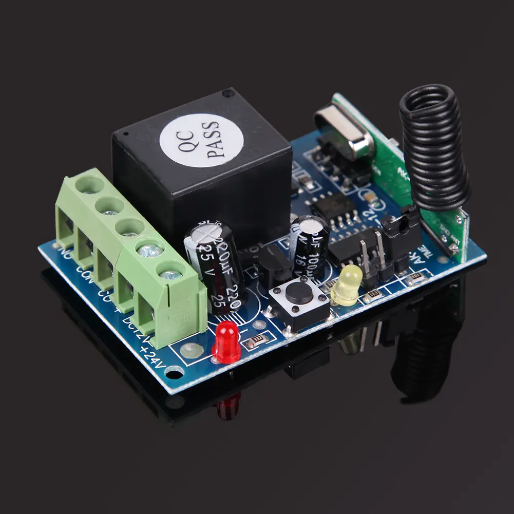 433MHz DC12V 1 Channel Learning Code Wireless Remote Control Relay Module Relay Board Remote Control Switchs