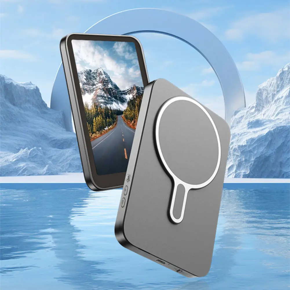 Smartphone Magnetic Screen with Remote Control Rear Camera Screen Lightweight Magnetic Mount Back Screen for Vlog Live Stream