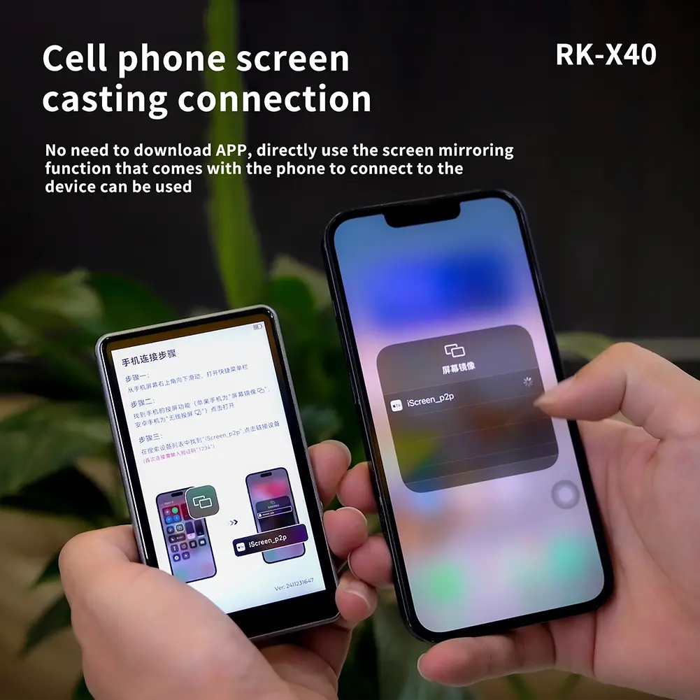 Smartphone Magnetic Screen with Remote Control Rear Camera Screen Lightweight Magnetic Mount Back Screen for Vlog Live Stream