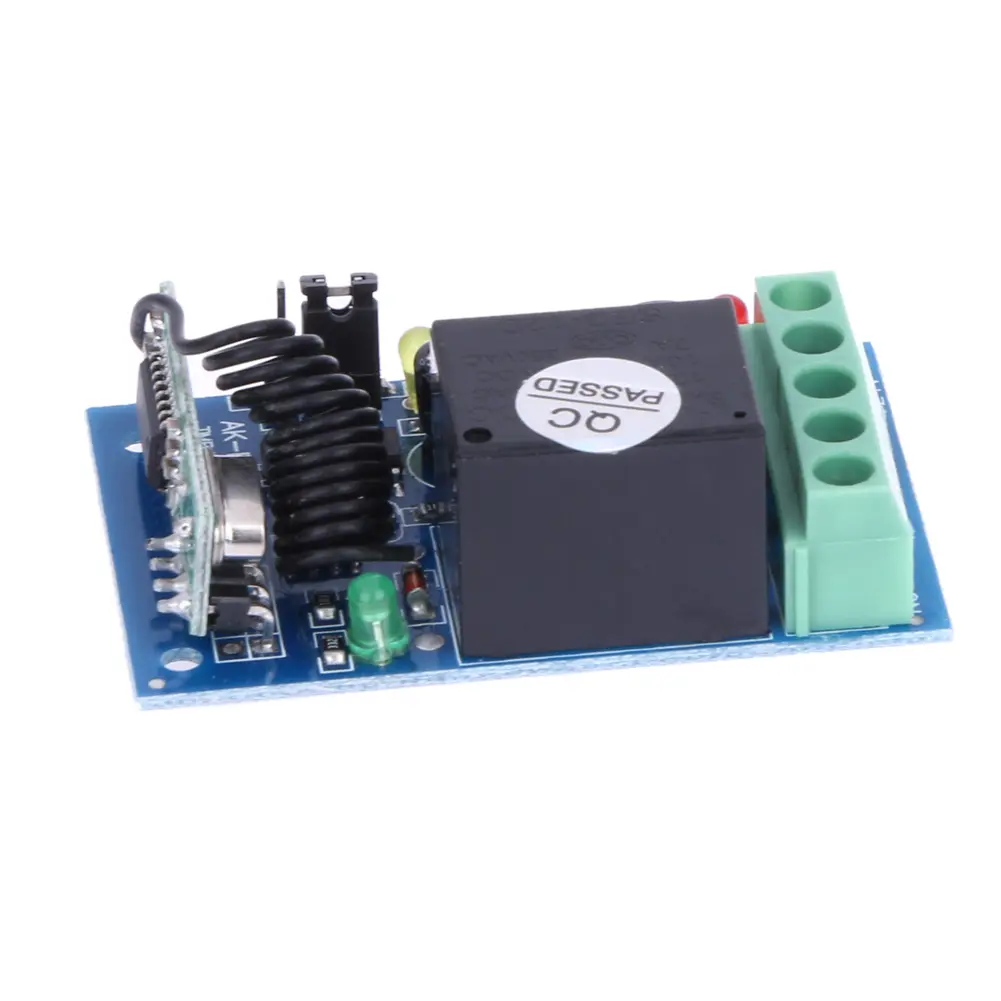 433MHz DC12V 1 Channel Learning Code Wireless Remote Control Relay Module Relay Board Remote Control Switchs