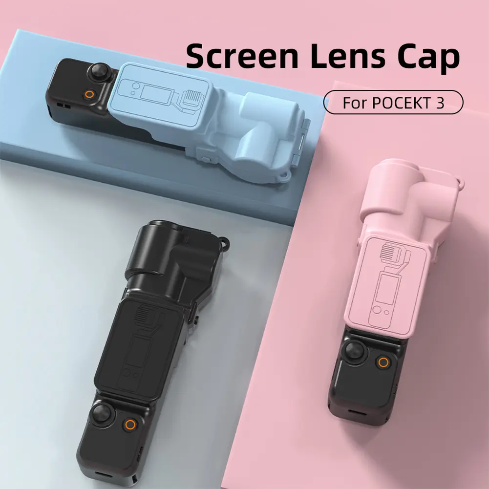 For DJI Pocket 3 Screen Lens Cap Wear Resist Hard Lens Cap Case Gimbal Screen Protective Sleeve Outdoor Travel Photography Tool