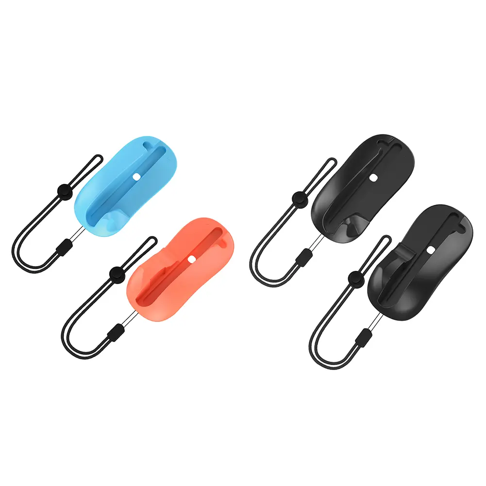 2Pcs Game Controller Mouse Base with Lanyard Left+Right Controller Bracket Stand Holder Wear Resist Handle Stand Holder for NS2