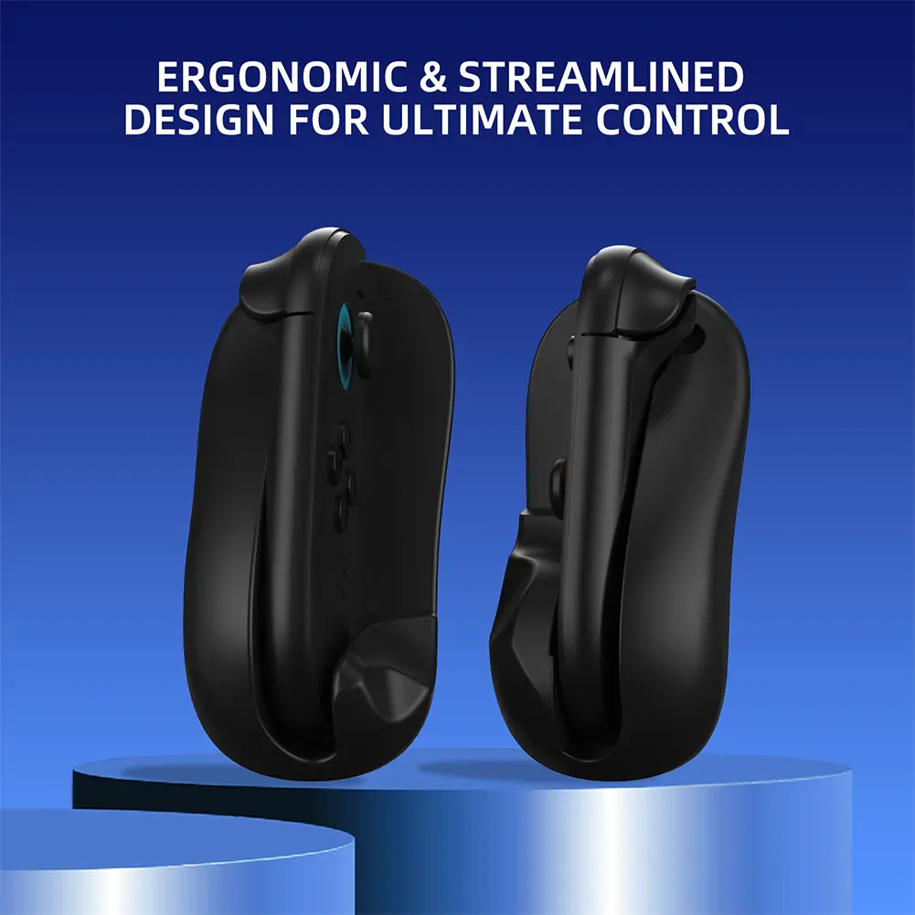 2Pcs Game Controller Mouse Base with Lanyard Left+Right Controller Bracket Stand Holder Wear Resist Handle Stand Holder for NS2