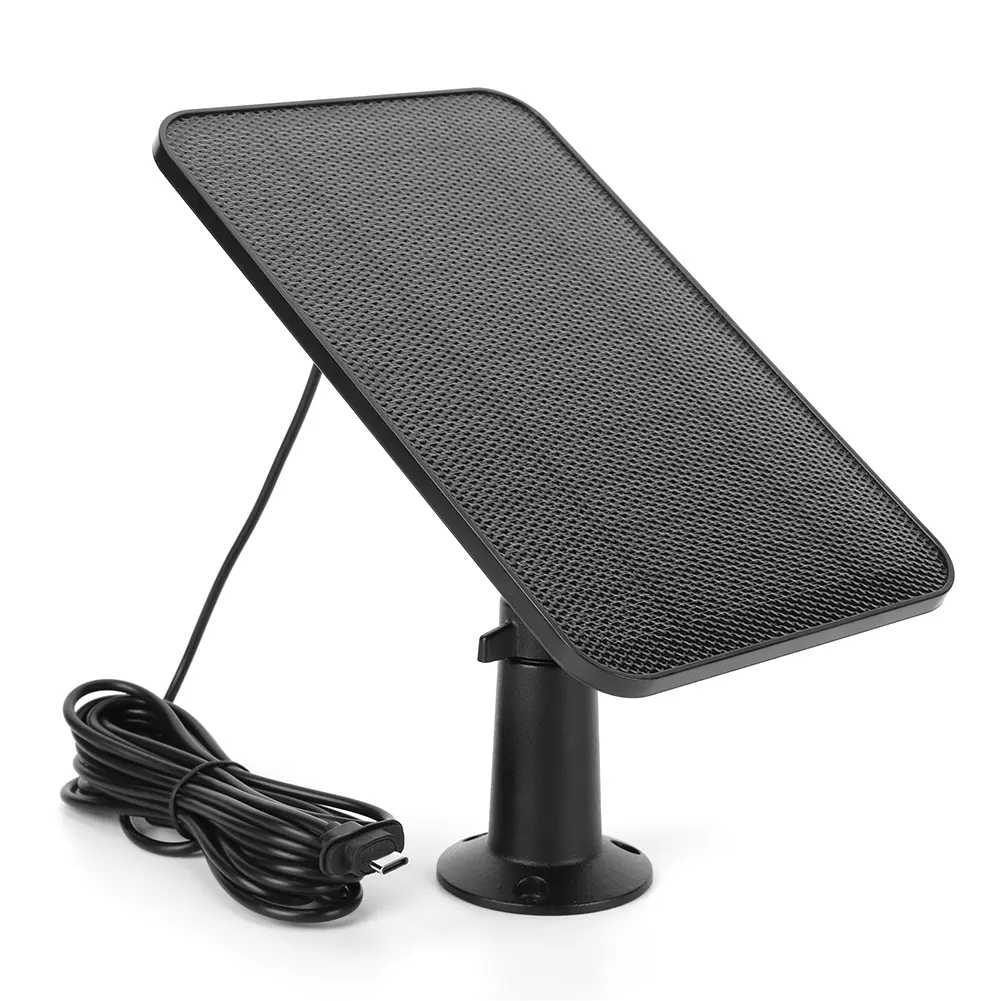 4W 5V Solar Panel Waterproof Solar Cell Panel 360° Adjustable Mount 2000mAh Rechargeable Battery for Blink Outdoor 4 (4th Gen)