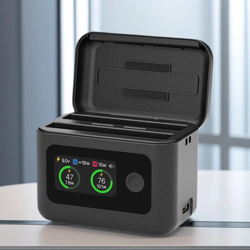 For Insta360 X5 Battery Charger Case Power Bank Portable Battery Charging Box Portable Battery Charger Action Camera Accessories