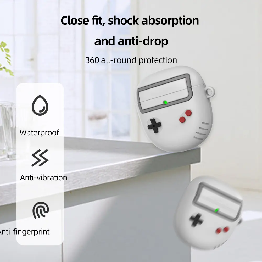 Silicone Headphone Shell Cartoon Game Console Waterproof Soft Protective Cover Fall-protection for Bose QuietComfort Earbuds II