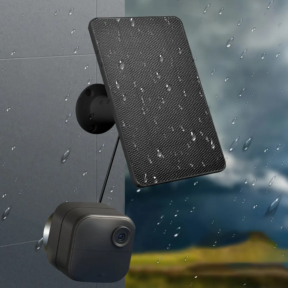 4W 5V Solar Panel Waterproof Solar Cell Panel 360° Adjustable Mount 2000mAh Rechargeable Battery for Blink Outdoor 4 (4th Gen)