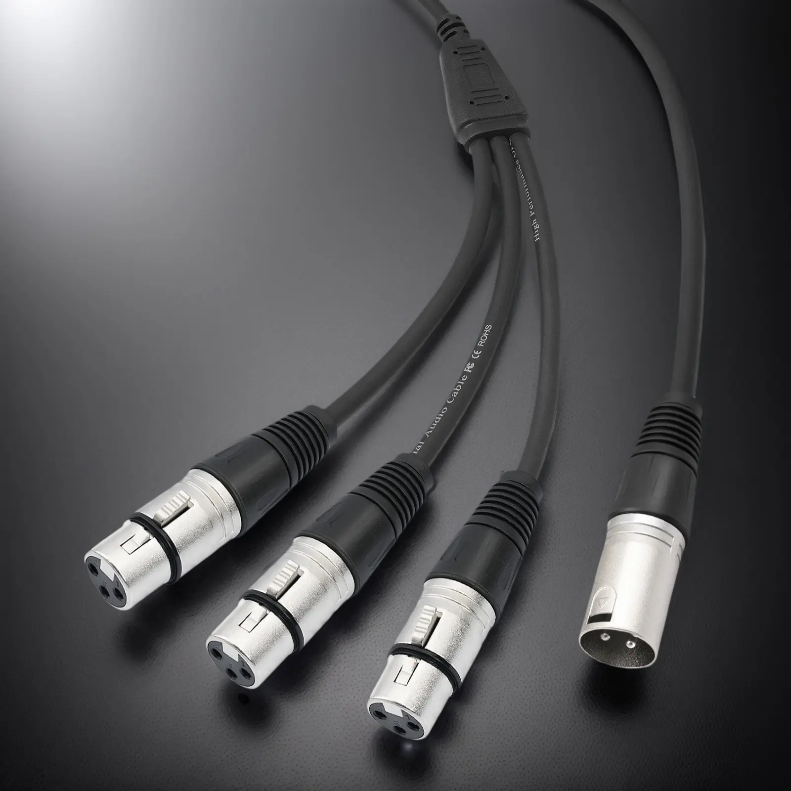 3Pin Audio Cable Adaptor Foil+Braided Shielded Microphone Cable Wear Resist Balanced XLR Mic Cord for Mixer Microphone Amplifier