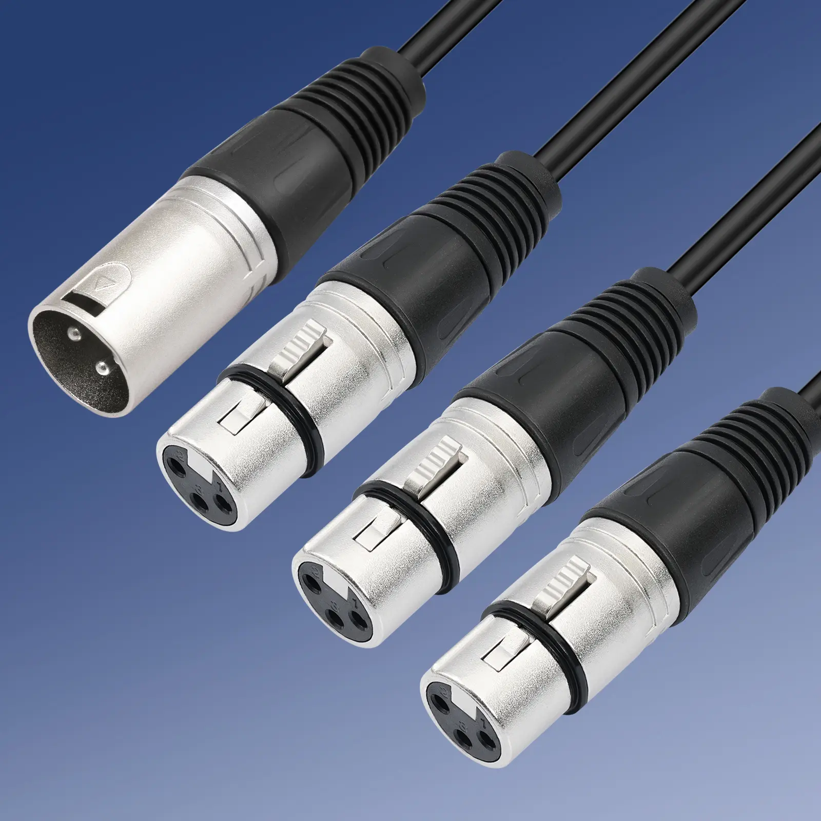 3Pin Audio Cable Adaptor Foil+Braided Shielded Microphone Cable Wear Resist Balanced XLR Mic Cord for Mixer Microphone Amplifier