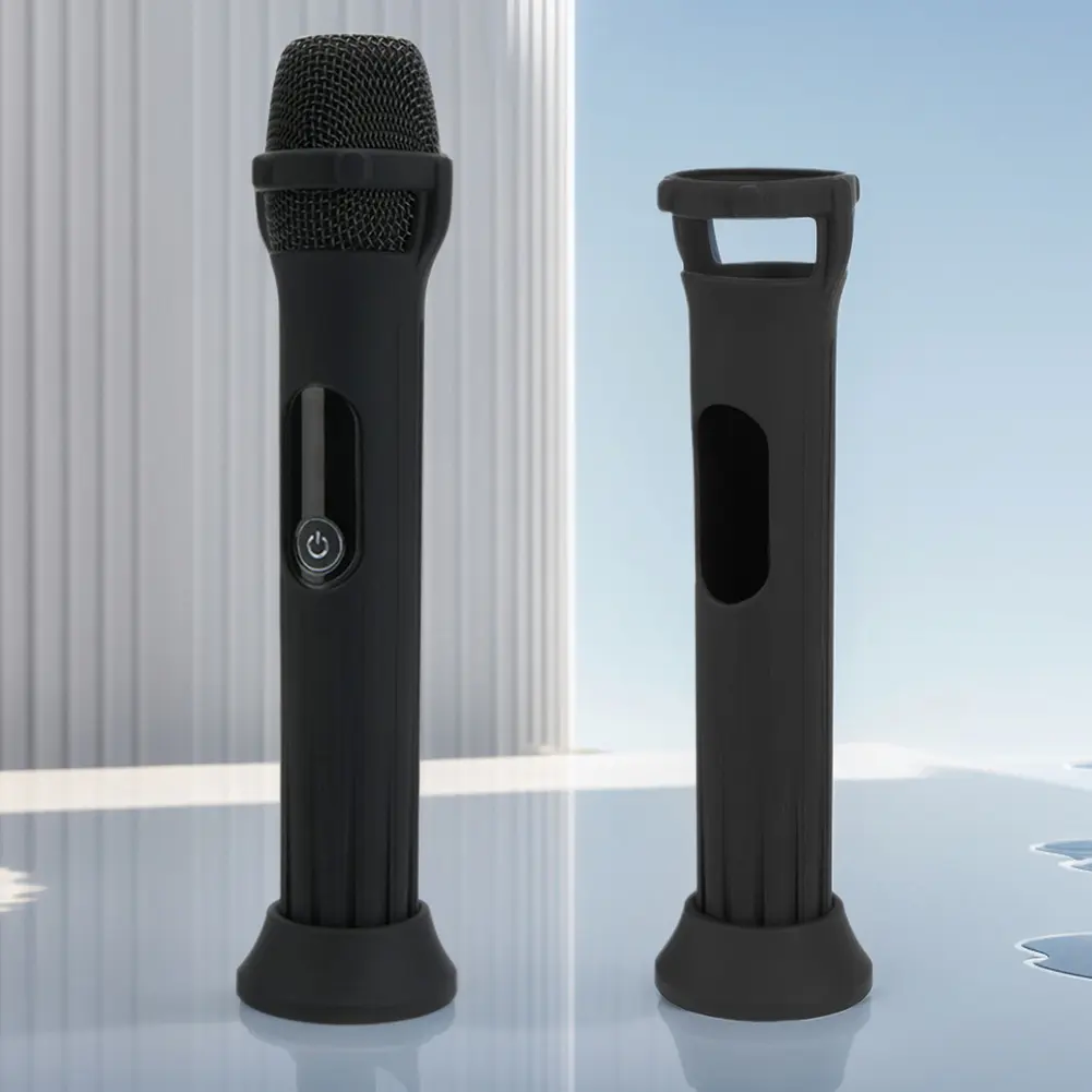 Silicone Case Mic Sleeves Anti-Rolling Protective Case Mic Covers for JBL Wireless Microphone