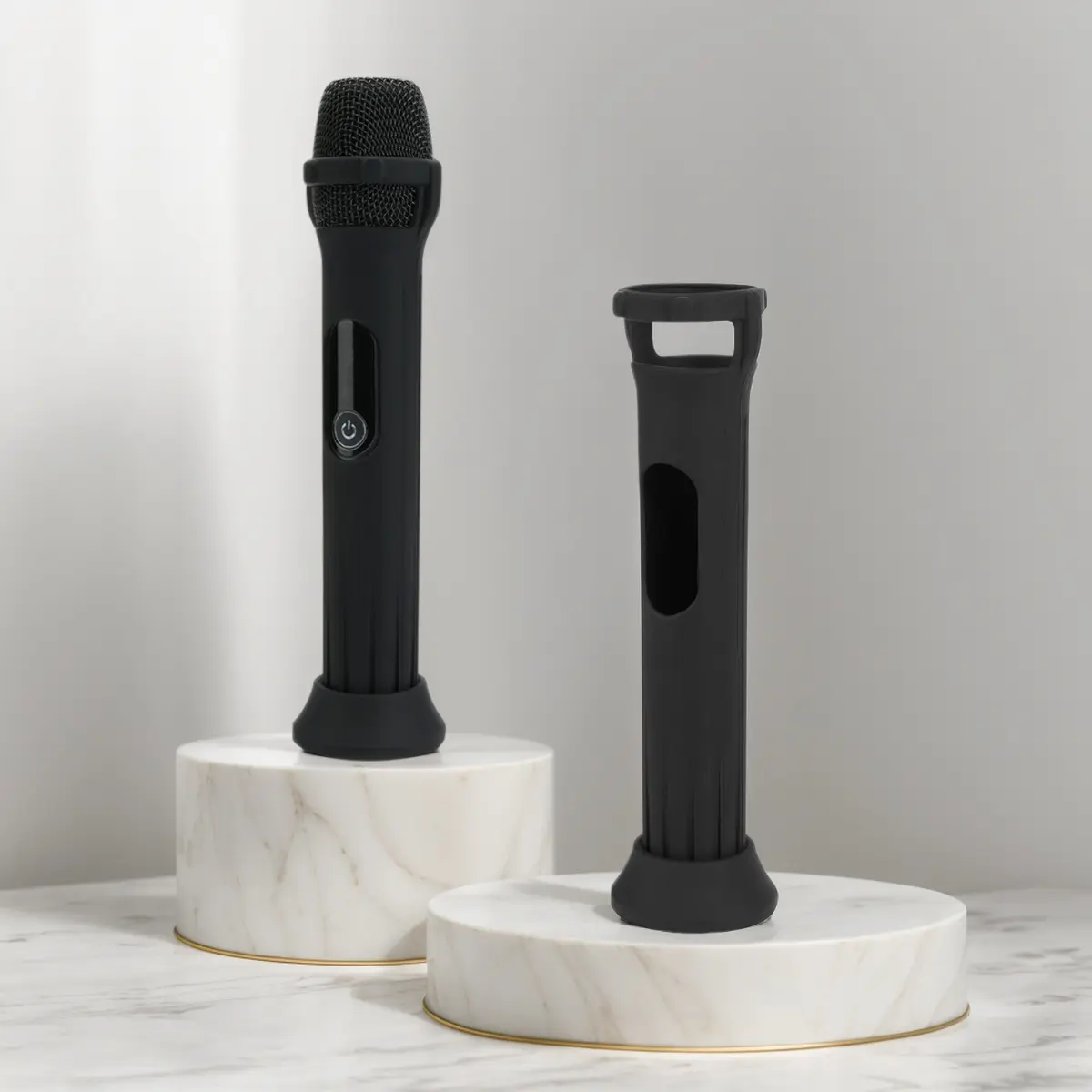 Silicone Case Mic Sleeves Anti-Rolling Protective Case Mic Covers for JBL Wireless Microphone