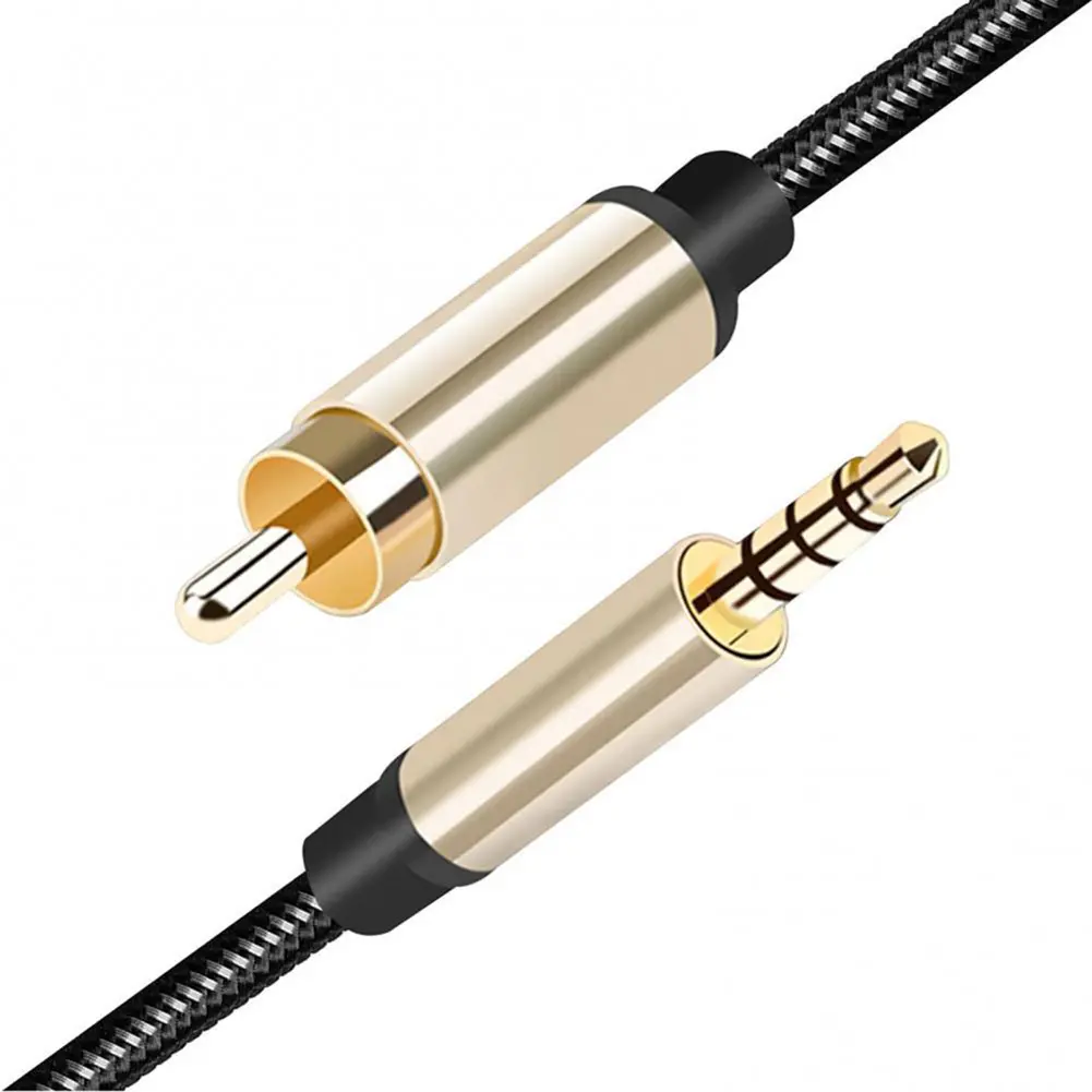 Male To Male Audio Cable 3.5MM Jack Digital Coaxial Audio Cable Gold-plated Stereo HiFi Home Theater for Amplifiers Player