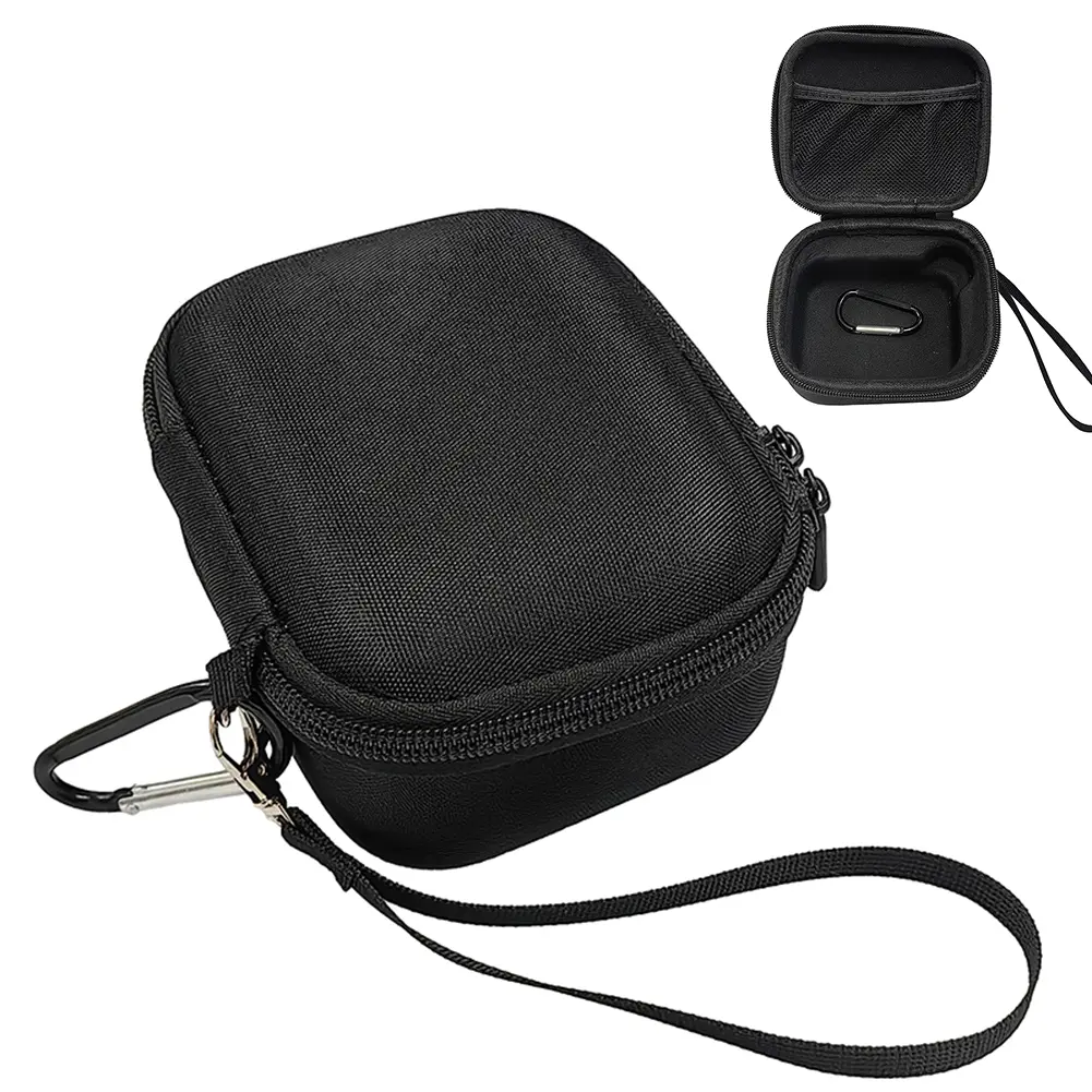 Hard Carrying Case Anti-scratch Shockproof Travel Protective Bag w/ Hand Rope & Carabiner for JBL Go 4 Portable Speaker