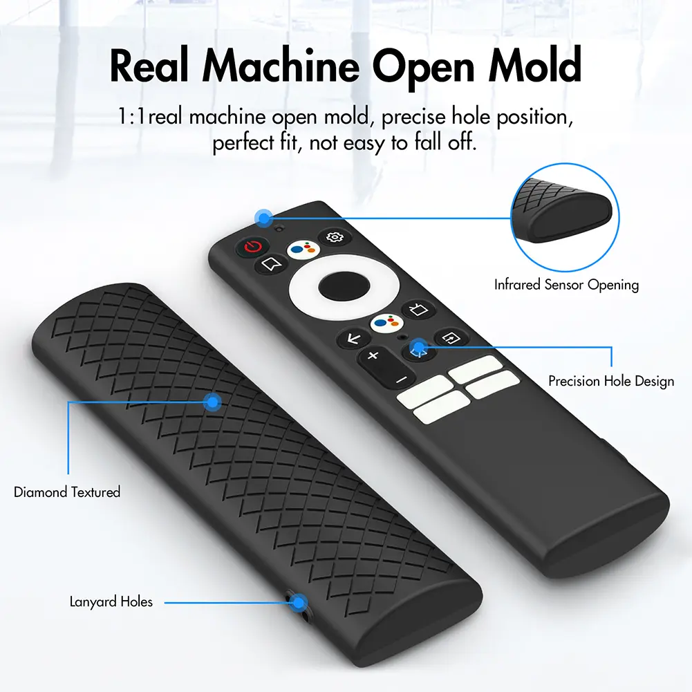 Silicone Remote Case Protective Cover Anti-Slip Remote Protective Case with Lanyard Remote Cover for Skyworth TC9012 55Q20