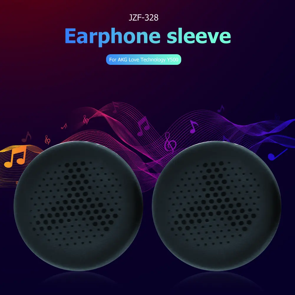 1 Pair Soft Protein Leather Replacement Ear Pads Cushions for AKG Y500 Earpads
