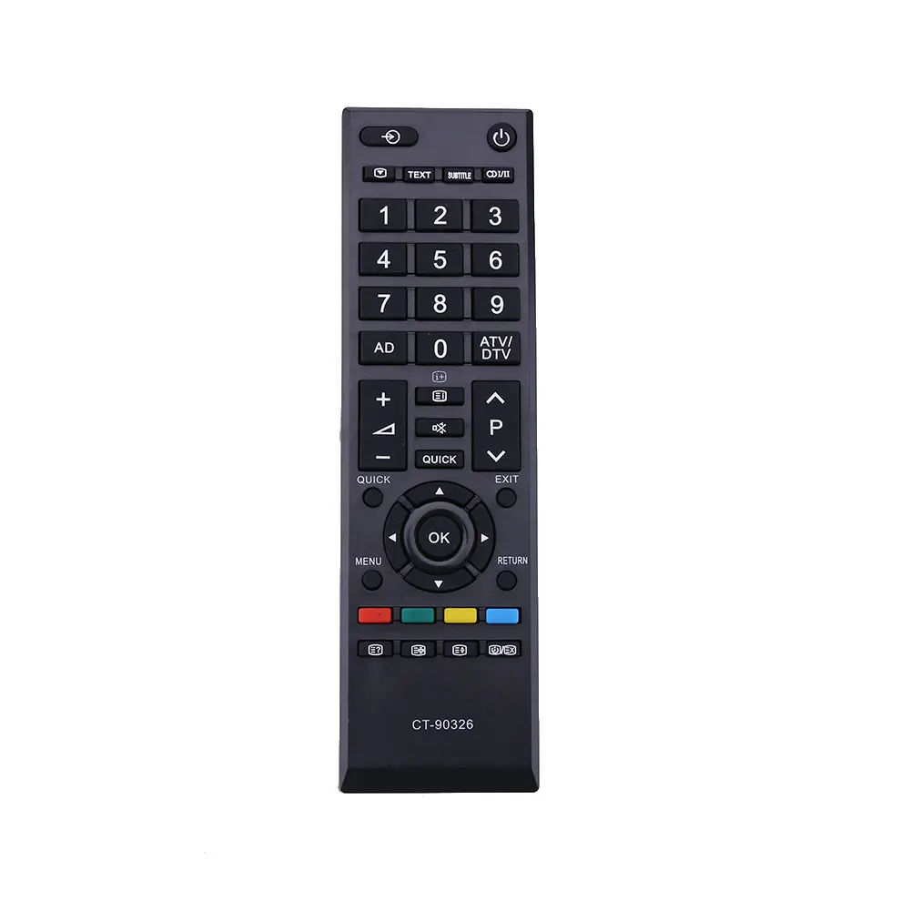 Plastic Television Remote Control Battery Powered TV Television Controller Replacement Accessories for Toshiba CT-90326 CT-90380