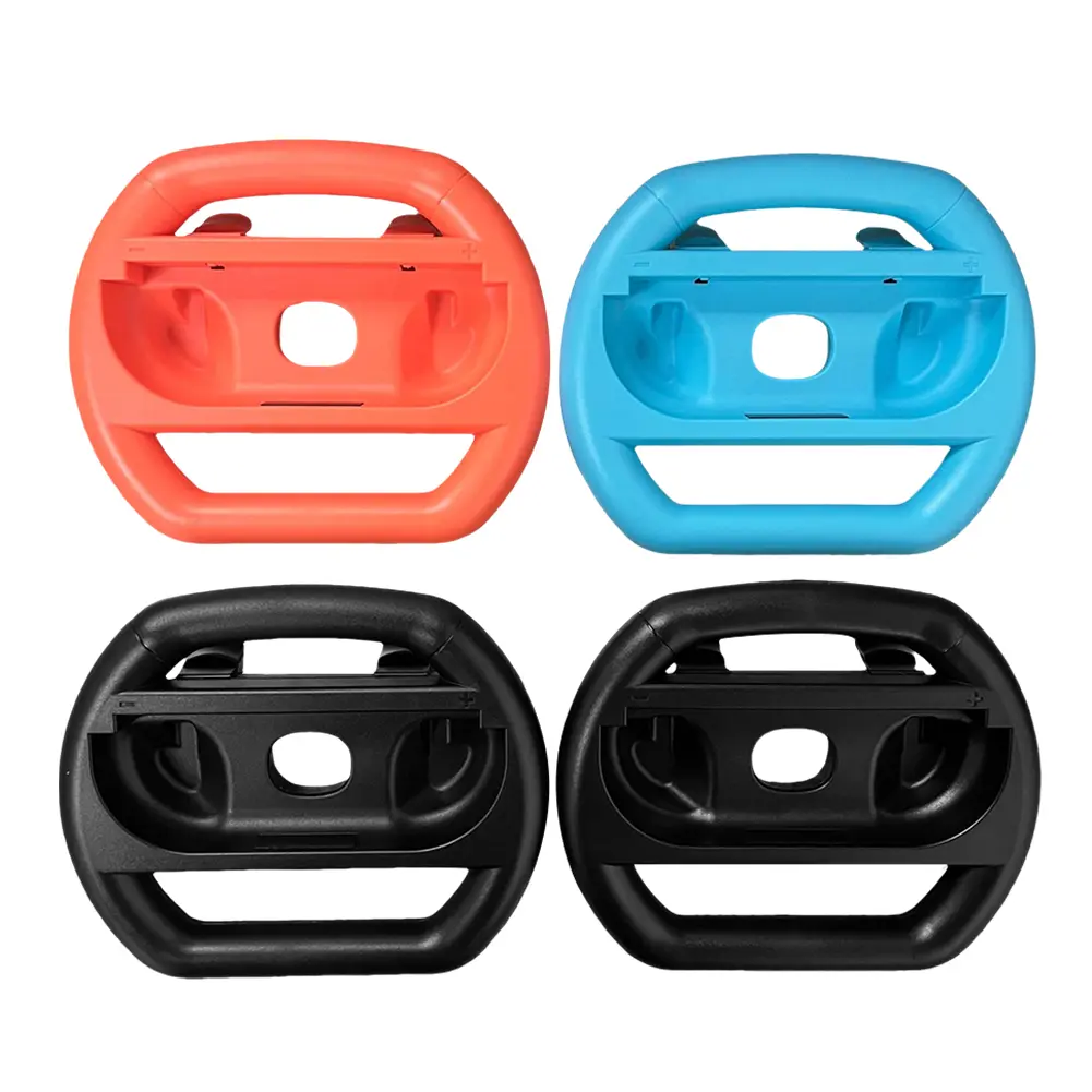4Pcs Steering Wheels Gaming Racing Steering Wheel Controller Handle Holder for Switch 2 Joy-Con Controllers