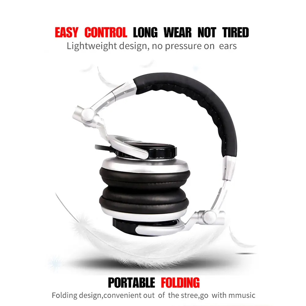 SENICC ST-80 3.5mm Jack HIFI Earphones Music Wired Headset Recording Headphone