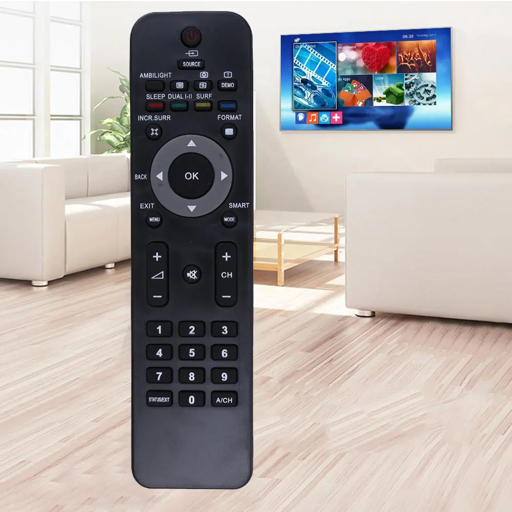 TV Remote Control Replacement Universal Remote Control Farther Transmitting Distance for Philips RM-670C TV