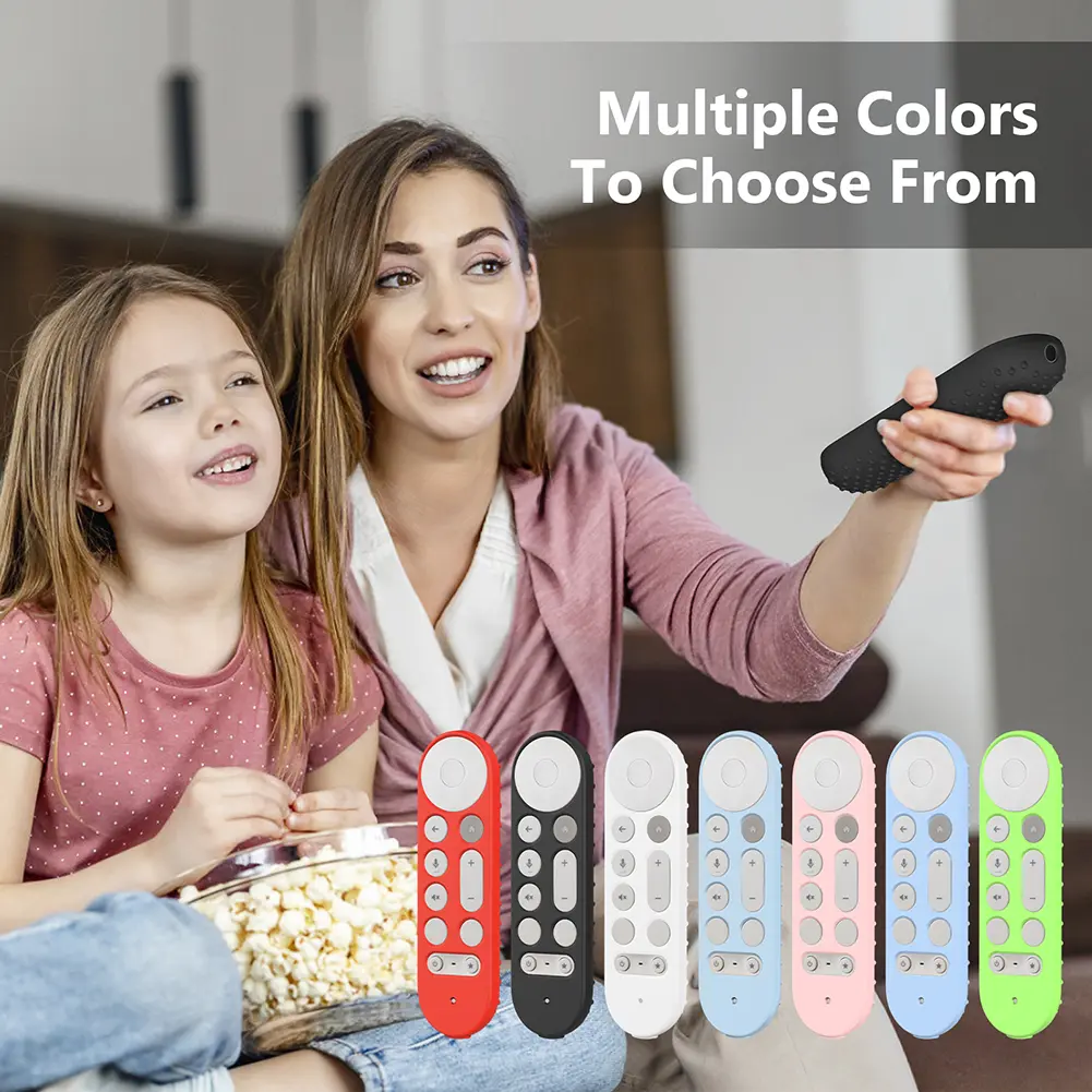 Silicone Remote Case Shockproof Protective Controller Sleeve Skin Remote Protective Case for Google TV Streamer 4K Voice Remote