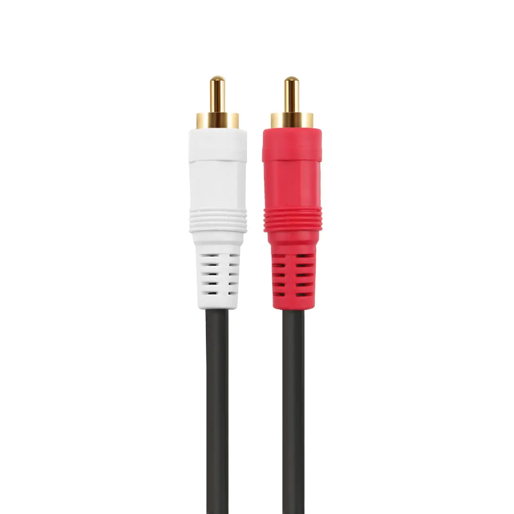 Dual RCA to Dual Mono 6.35mm Male Jack Audio Cable 2RCA to 2 6.5 DVD Mixer